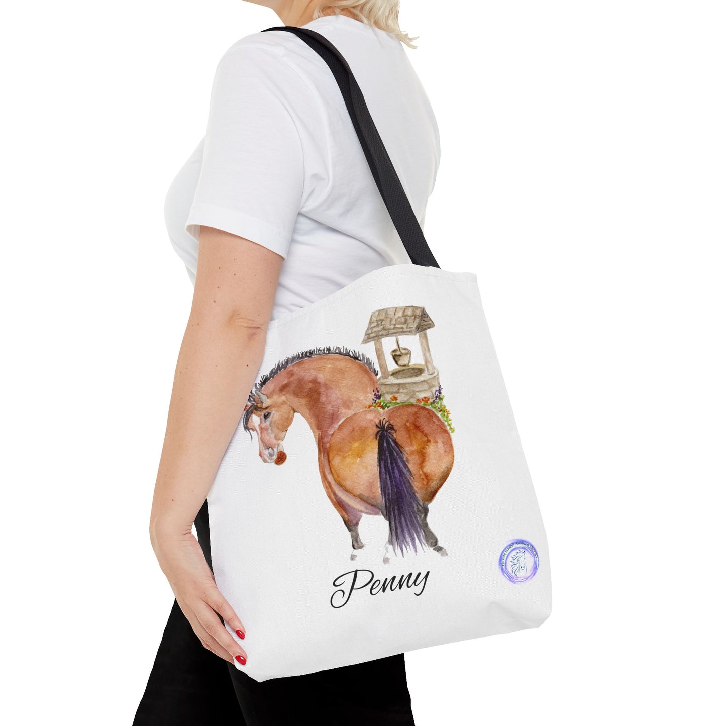 Adorable little Penny Tote Bag - Whimsical Equestrian Design