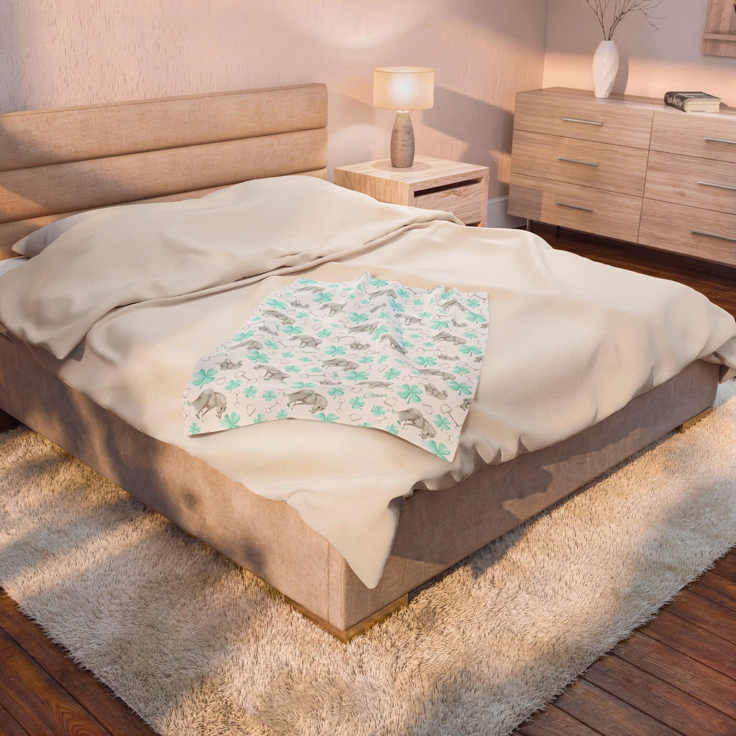 Plush Blanket Adorable Little Clover