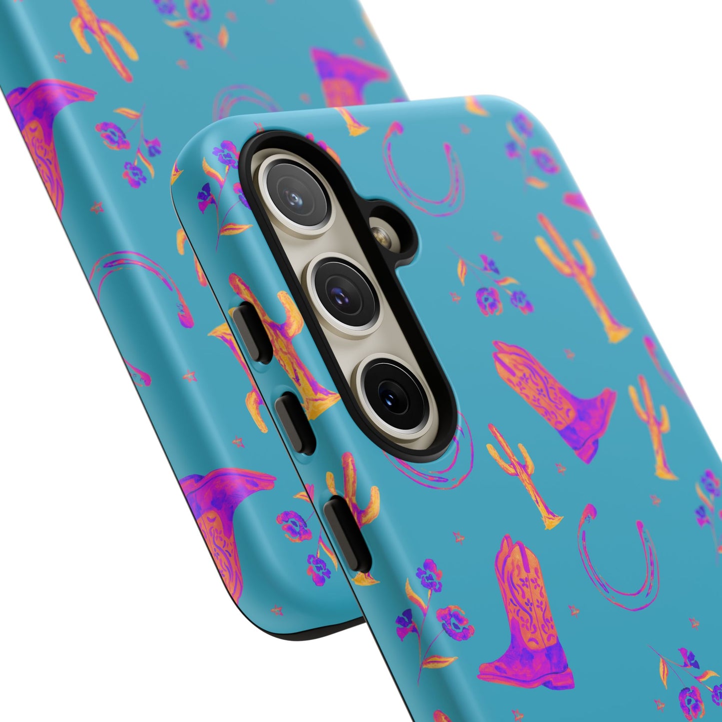 Lucky Boots in Teal Tough Phone Case