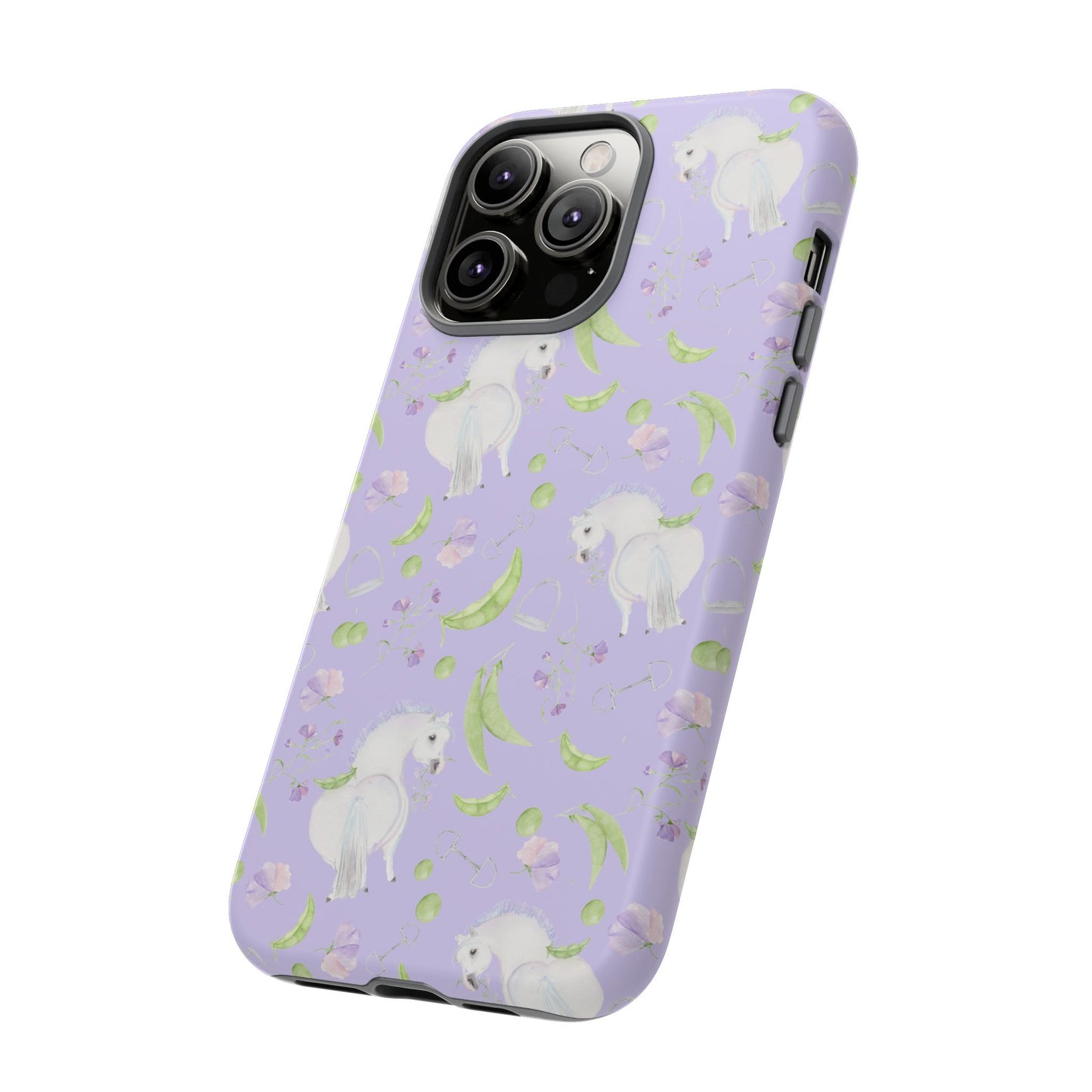 Adorable Pea Pod Lavendar   Tough Phone Cases