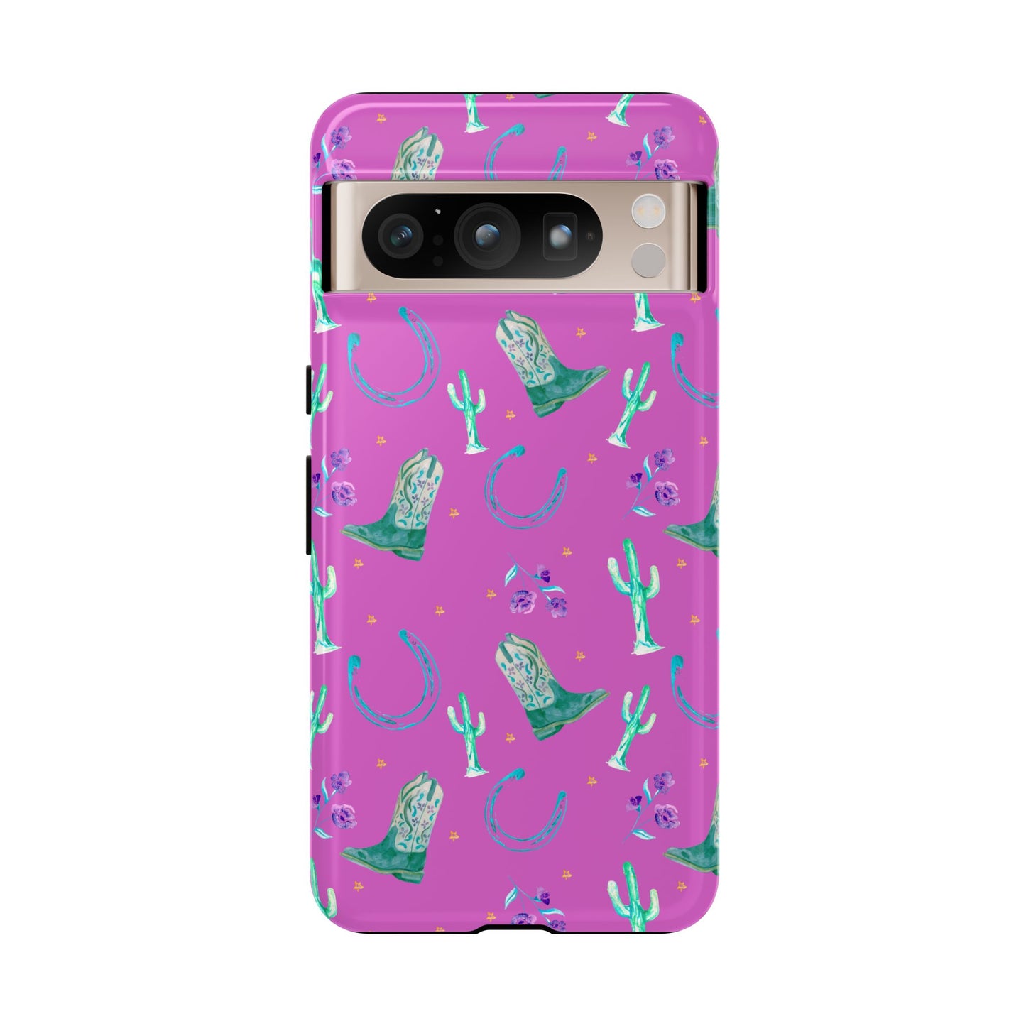 Lucky Boots in Pink Tough Phone Case