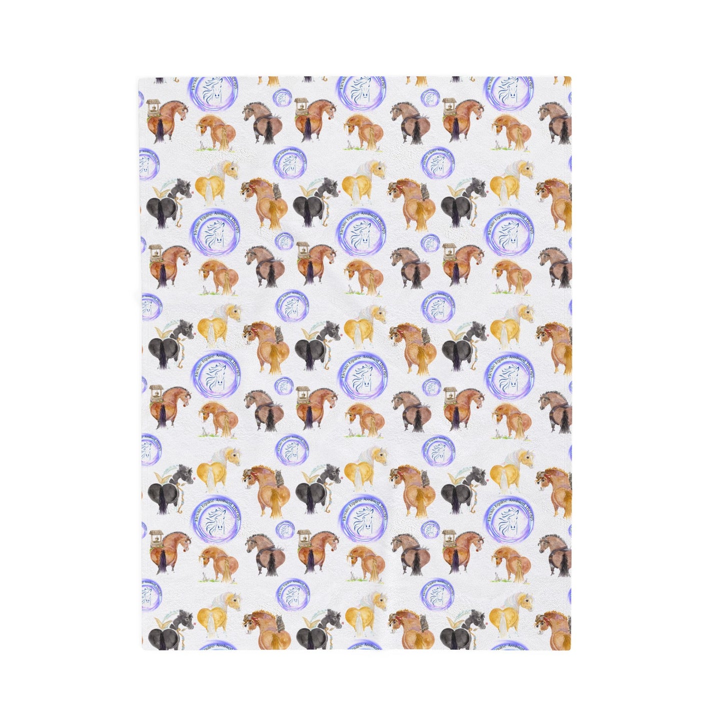 Plush Blanket Adorable Elevate equine herd