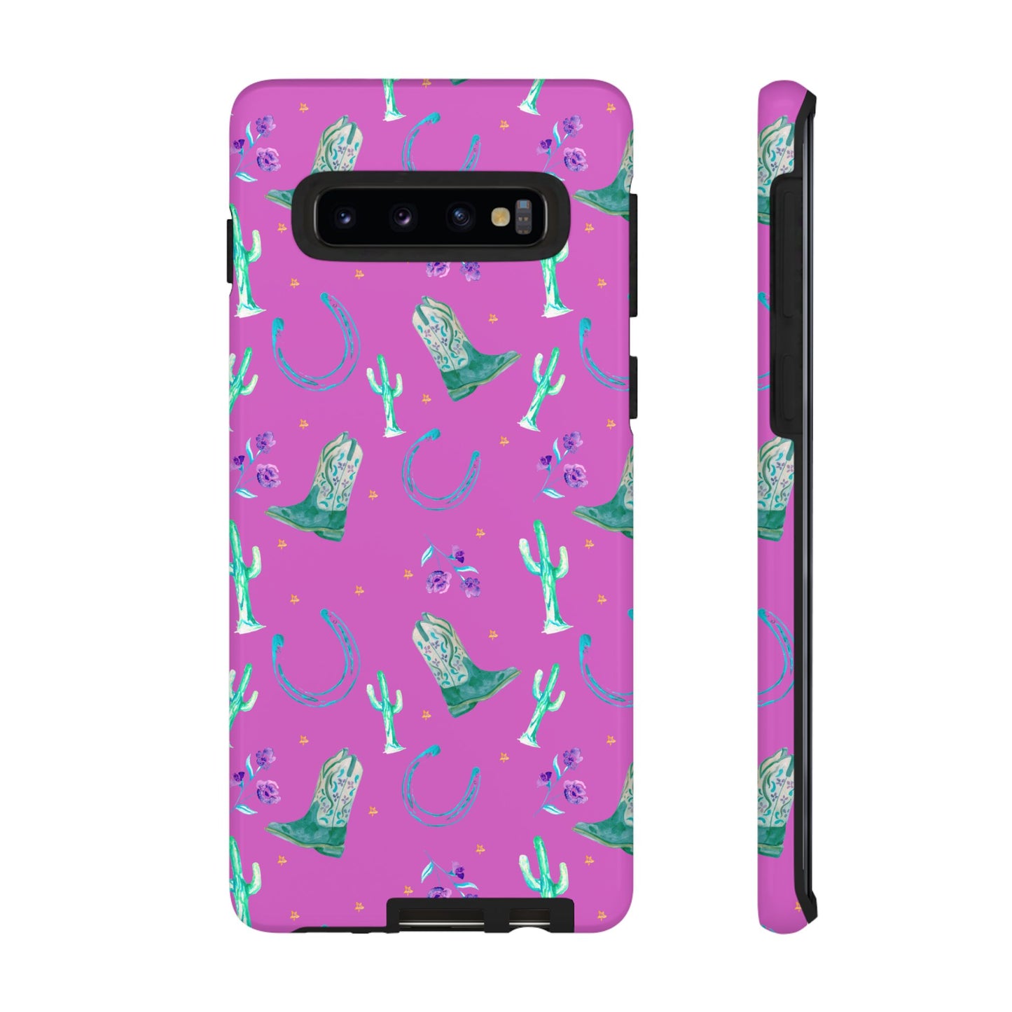 Lucky Boots in Pink Tough Phone Case