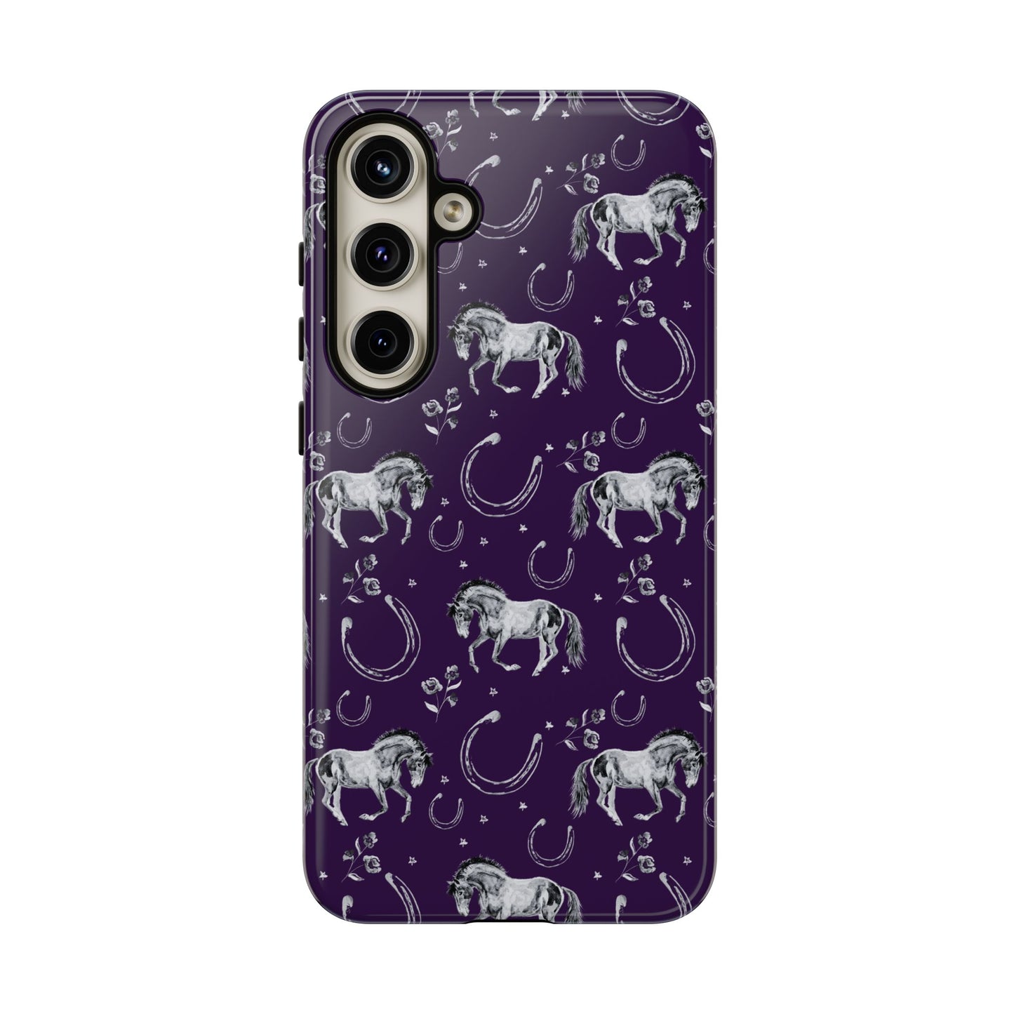 Lucky Mustang in Dark Purple Tough Phone Case