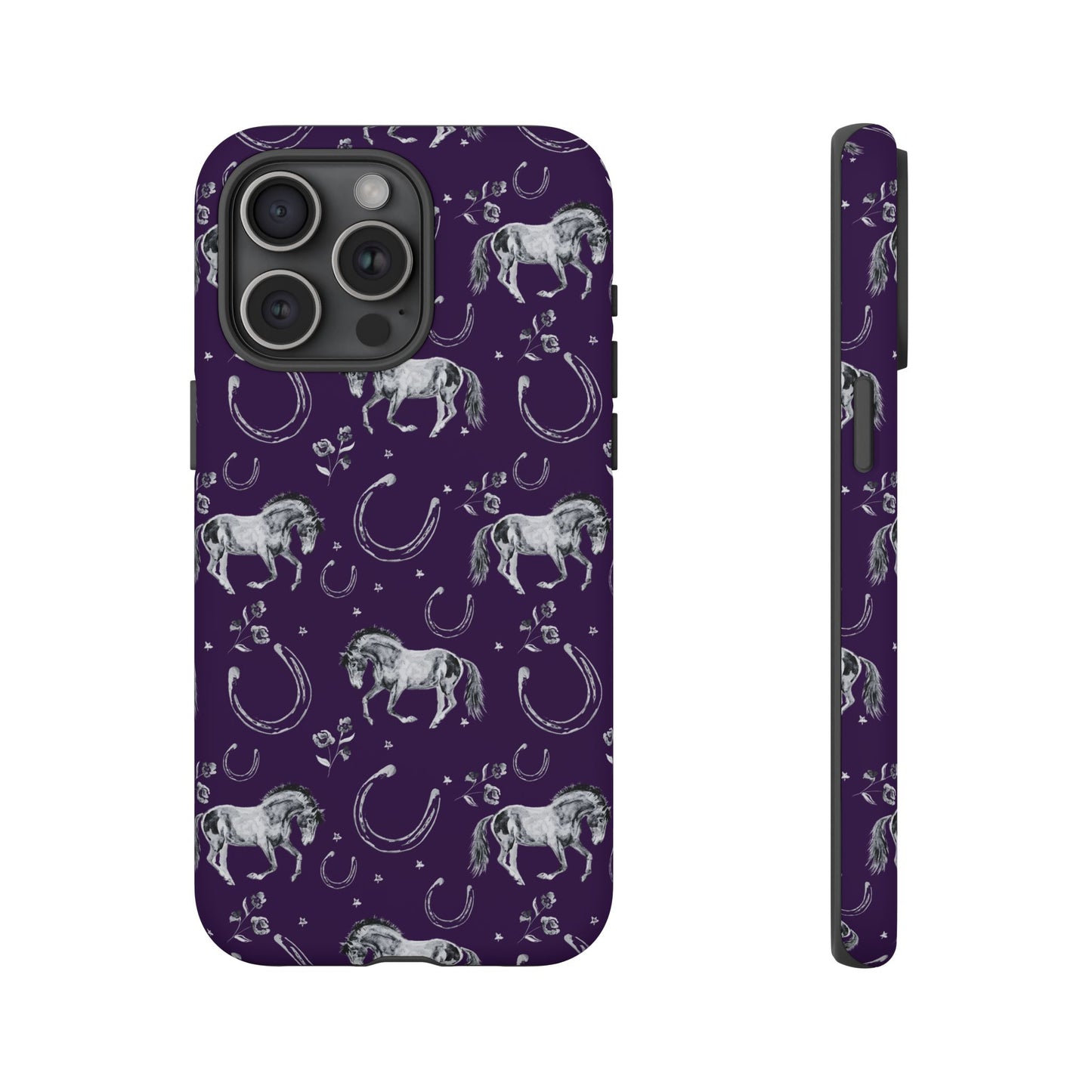 Lucky Mustang in Dark Purple Tough Phone Case