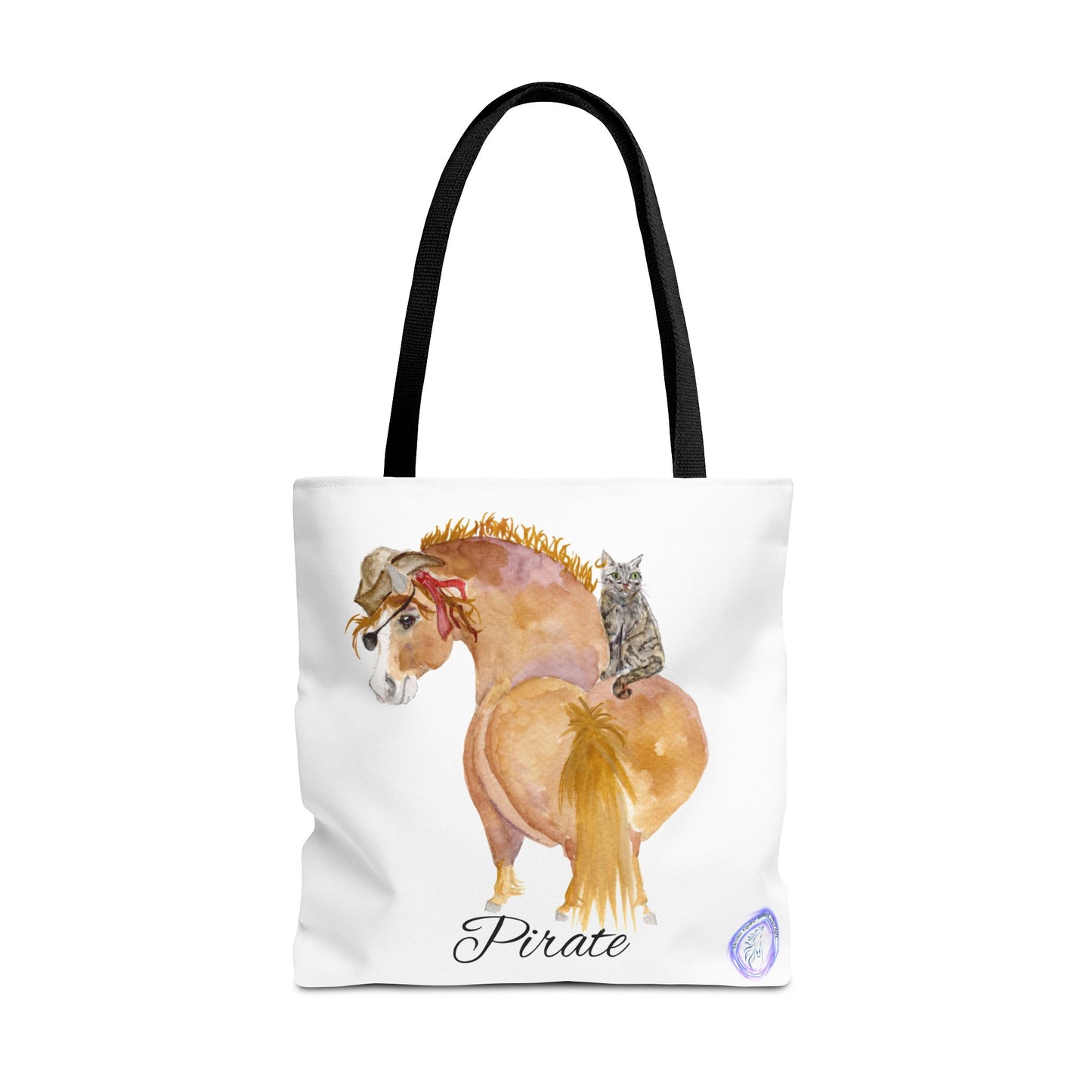 Adorable little Pirate Tote Bag - Whimsical Equestrian Design