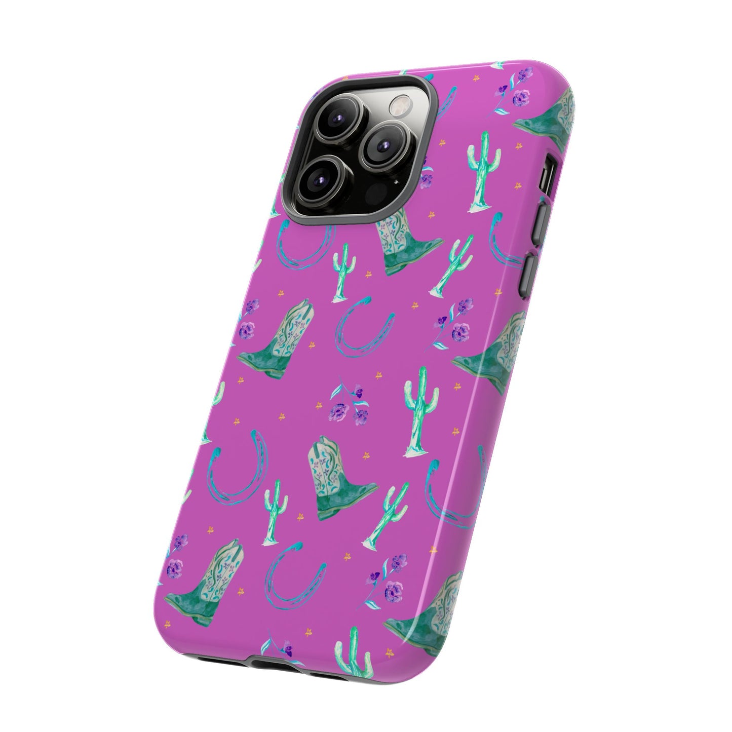 Lucky Boots in Pink Tough Phone Case