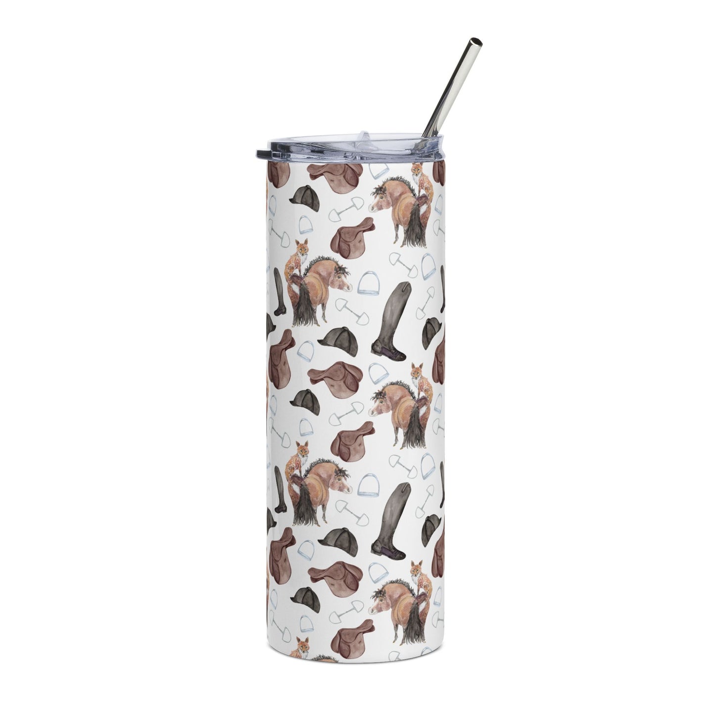 Adorable Fox pony Print  - Tumbler