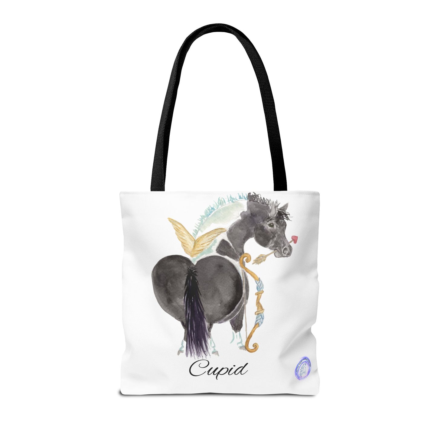 Adorable little Cupid Tote Bag - Whimsical Equestrian Design