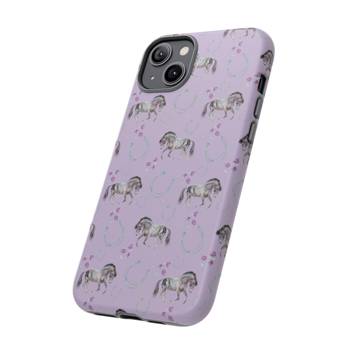 Lucky Mustangs in Lavender Tough Phone Case