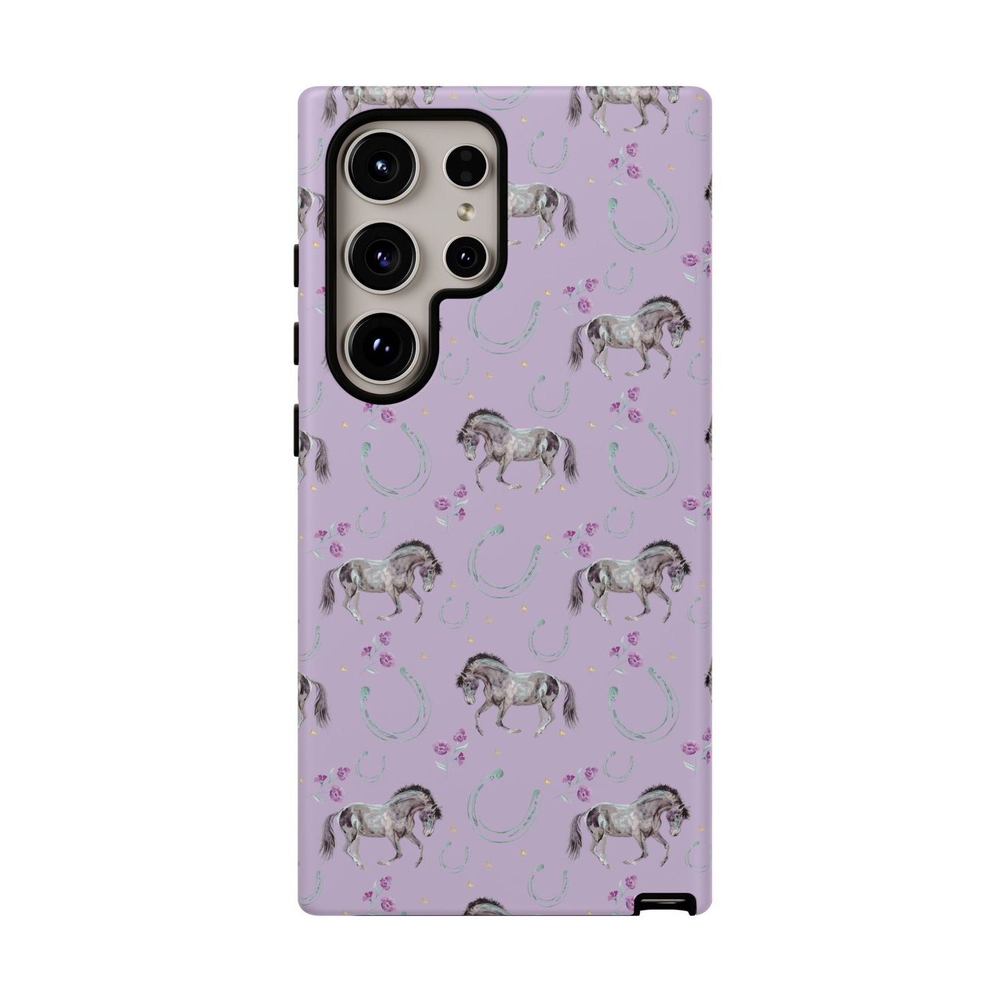 Lucky Mustangs in Lavender Tough Phone Case