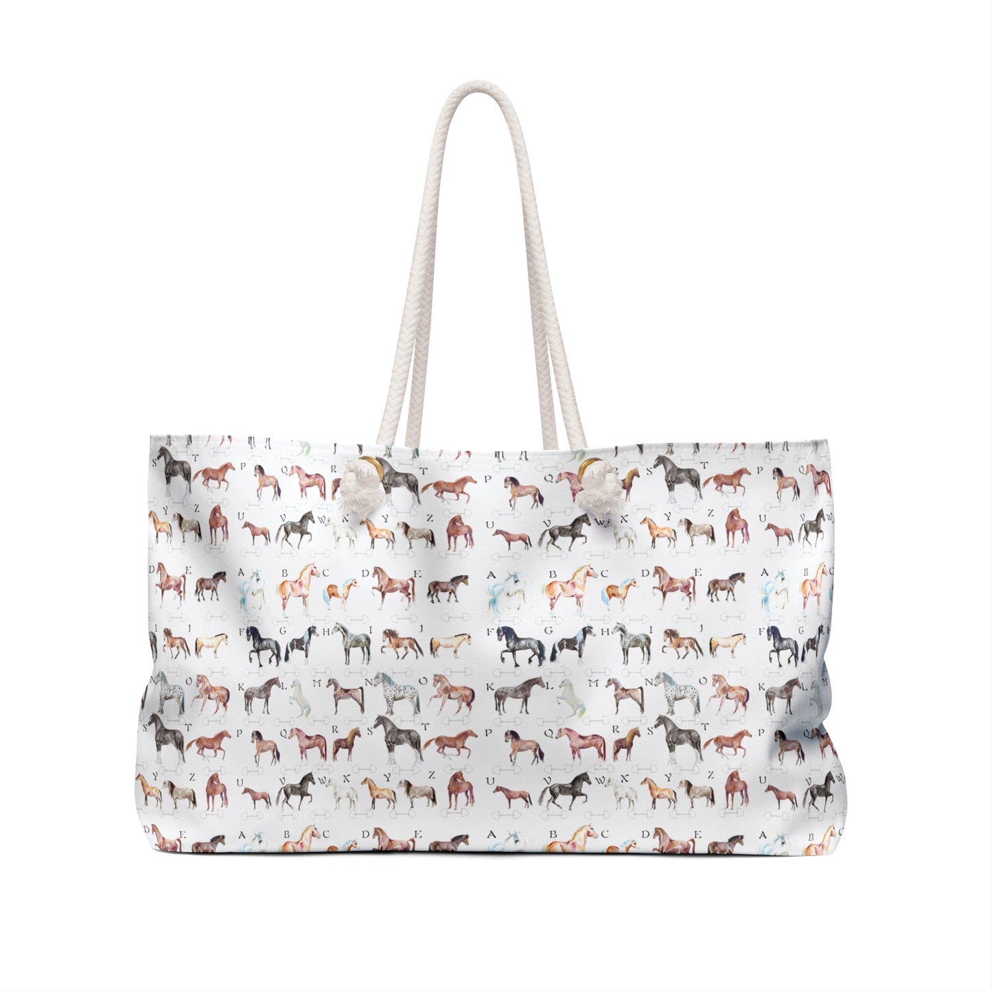 ABC Horse Breeds Weekender Bag