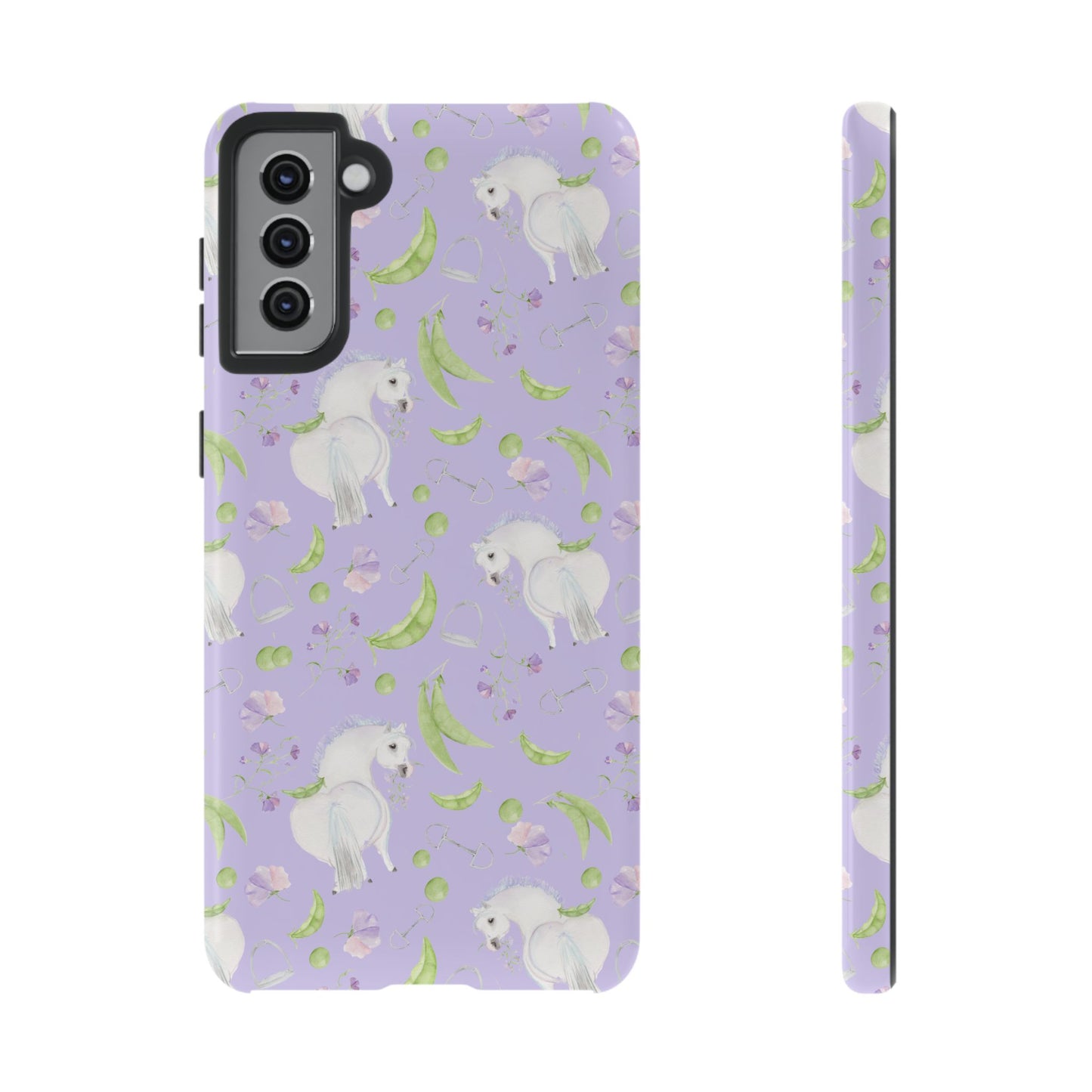 Adorable Pea Pod Lavendar   Tough Phone Cases
