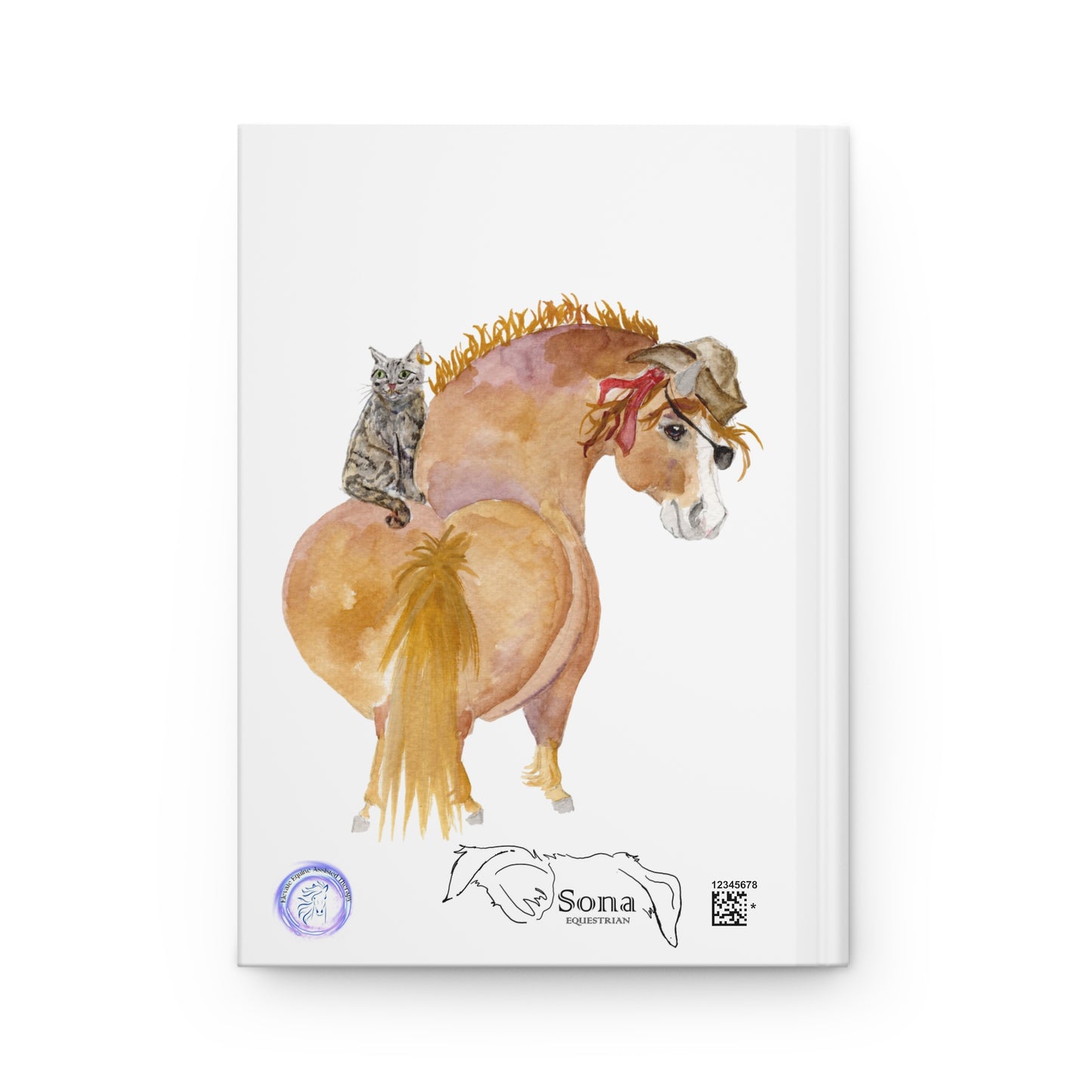 Hardcover Journal Matte -Adorable little Pirate