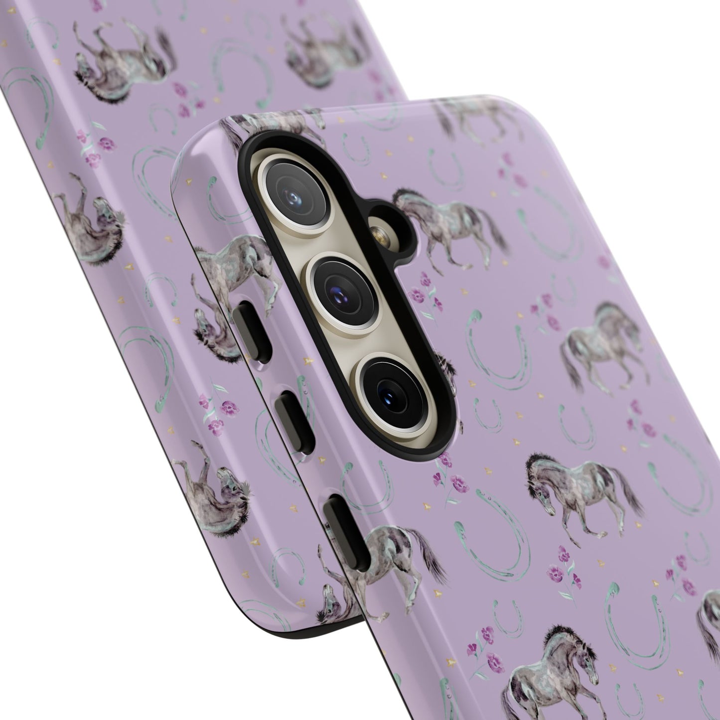 Lucky Mustangs in Lavender Tough Phone Case