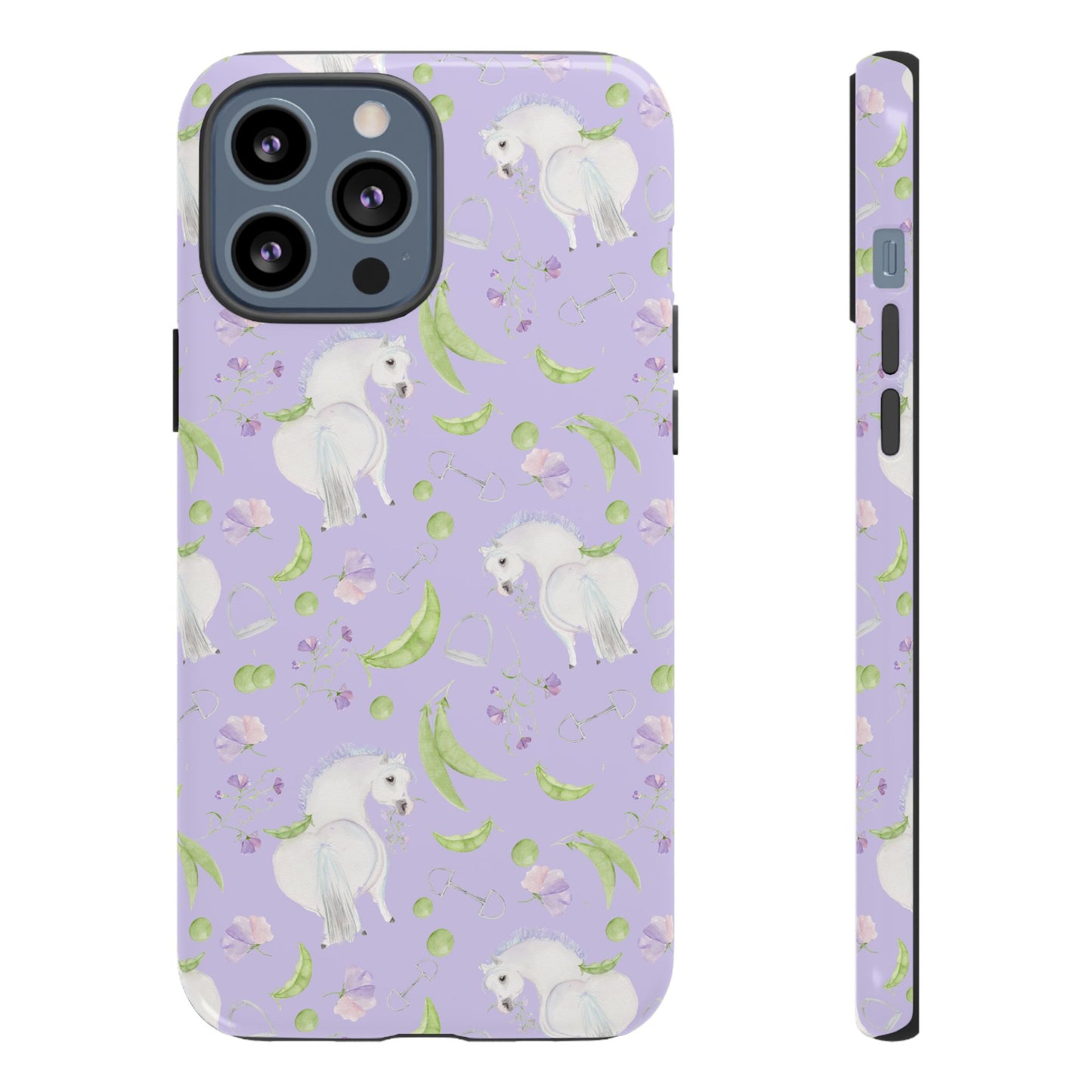 Adorable Pea Pod Lavendar   Tough Phone Cases