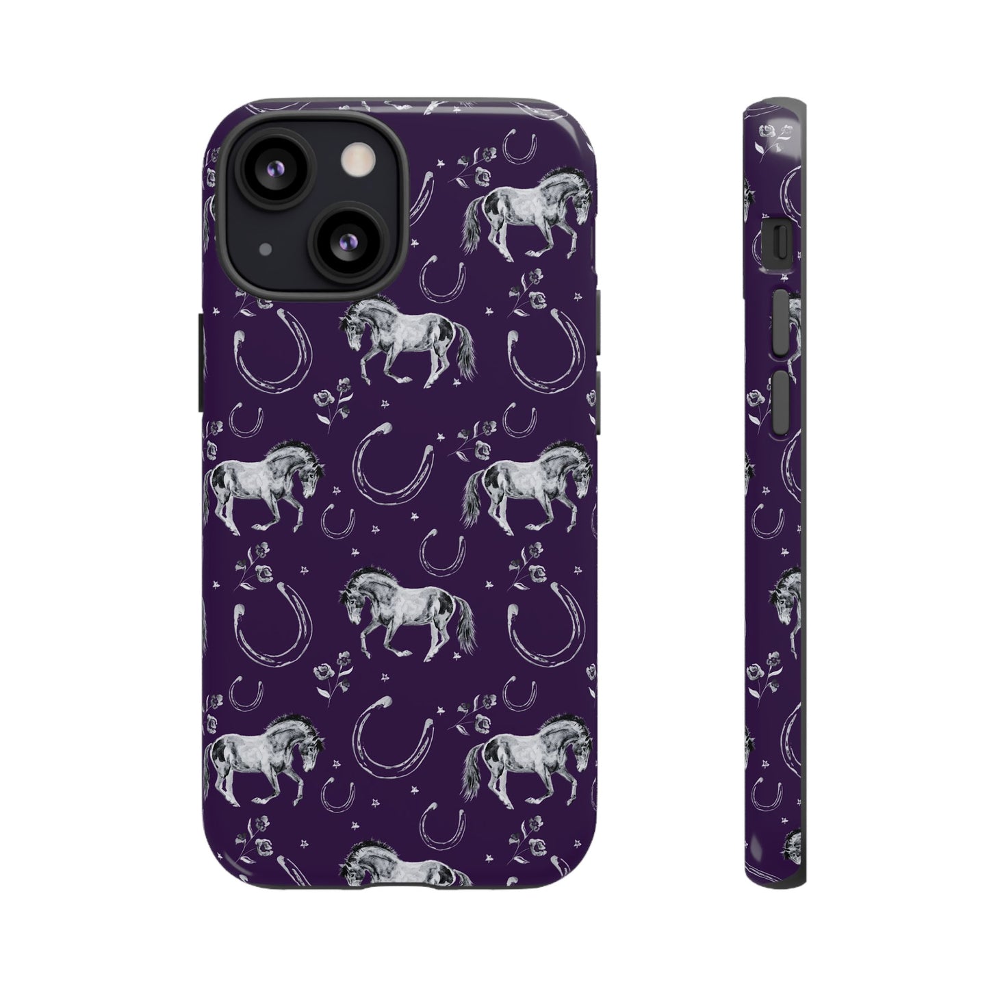 Lucky Mustang in Dark Purple Tough Phone Case