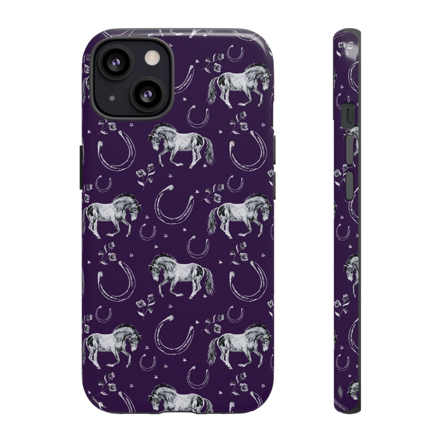 Lucky Mustang in Dark Purple Tough Phone Case