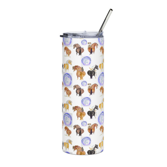 20oz Stainless Tumbler — Adorable Elevate Equine herd