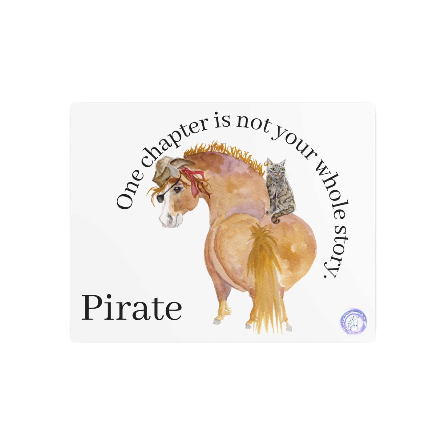 Adorable Pirate Horse Metal Art Sign –