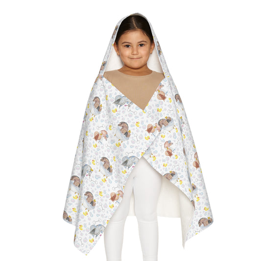 Adorable Ponies Double Bubbles Youth Hooded Towel