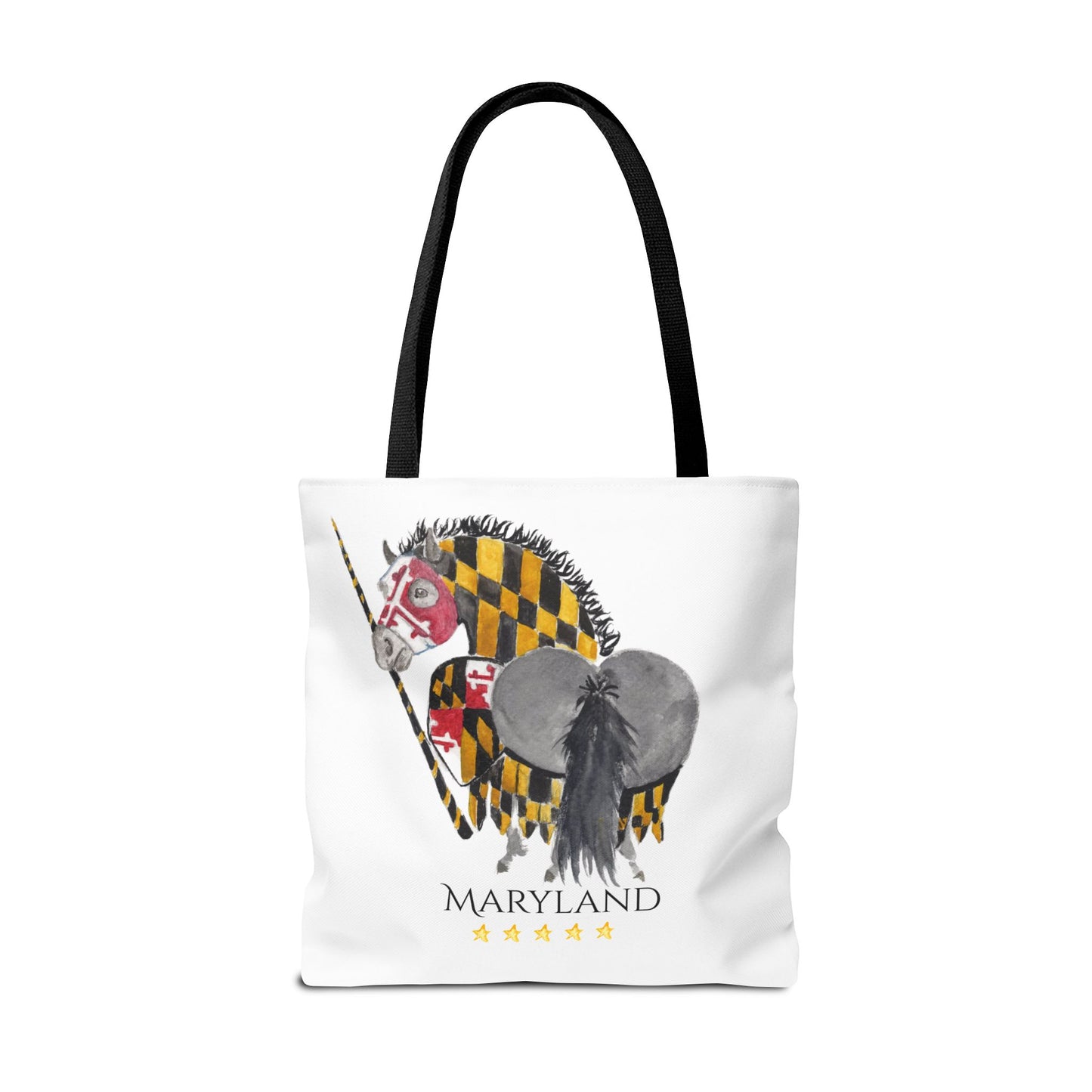Adorable little Maryland 5 star Tote Bag - Whimsical Equestrian Design