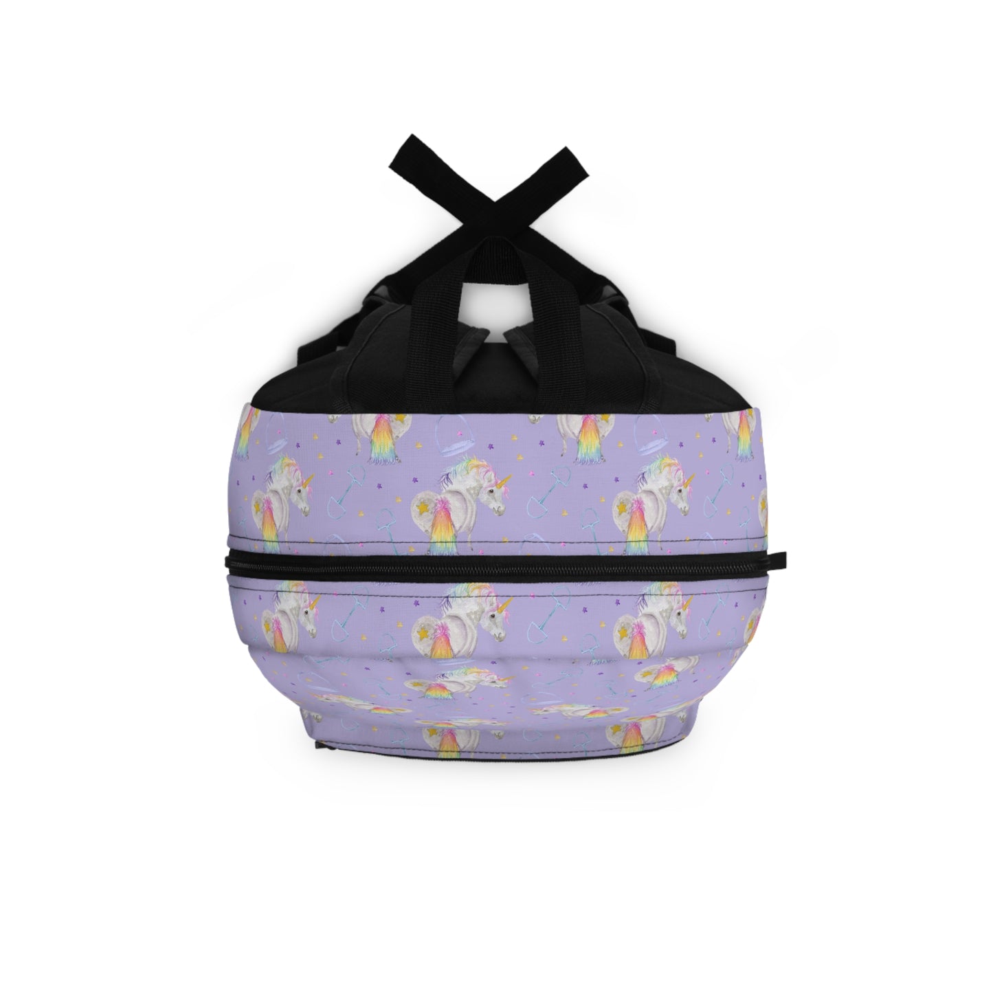 Adorable Little Unicorn Rainbow Ponies in Lavender Backpack