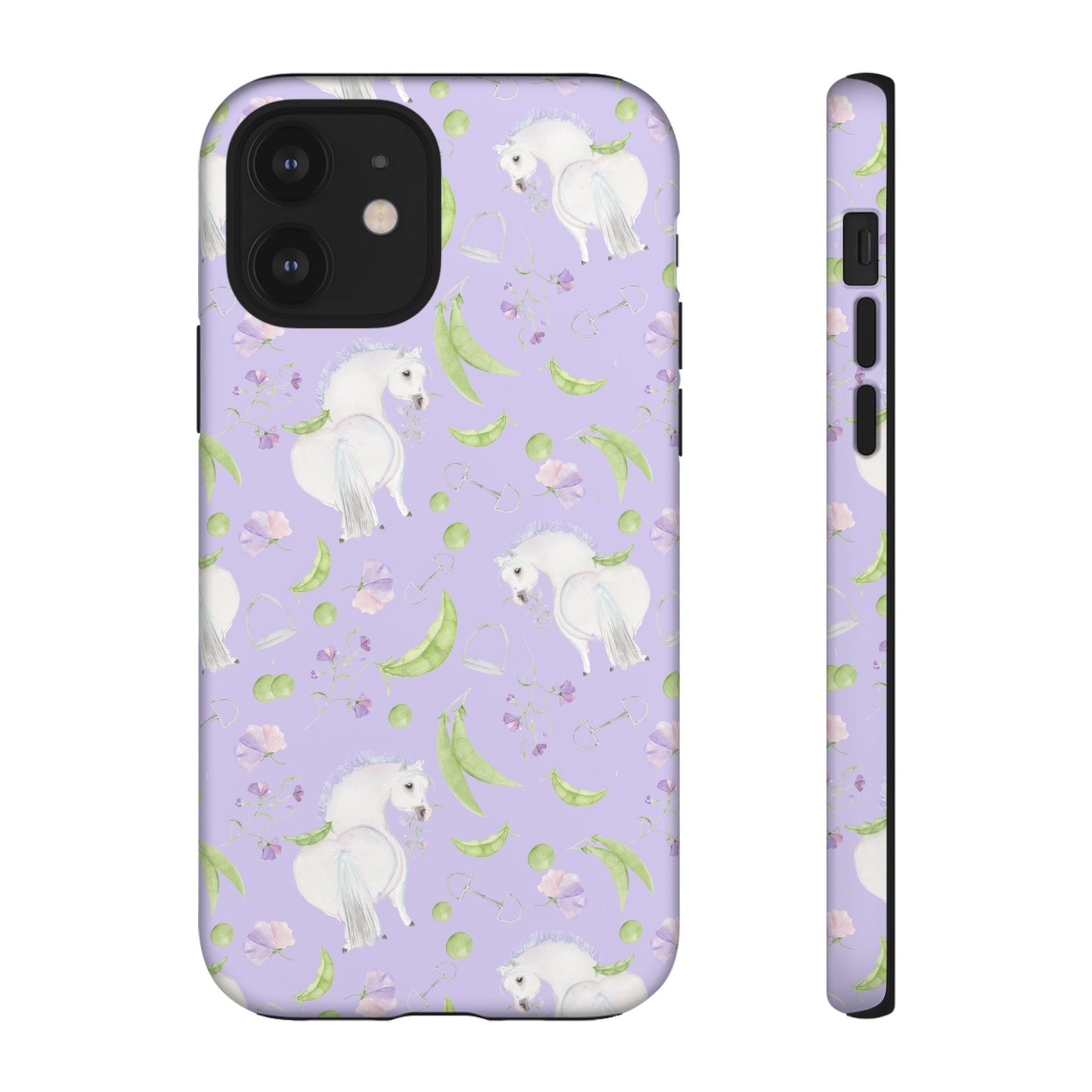 Adorable Pea Pod Lavendar   Tough Phone Cases