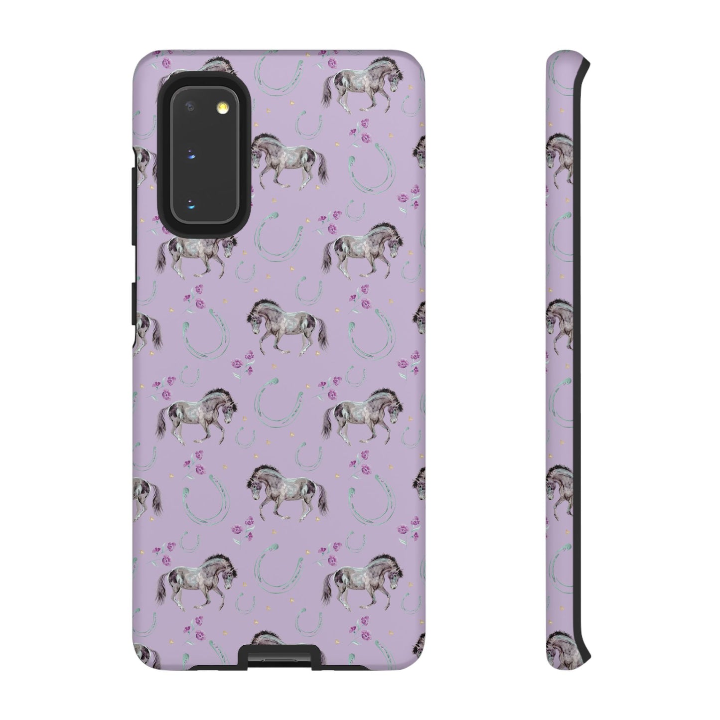 Lucky Mustangs in Lavender Tough Phone Case