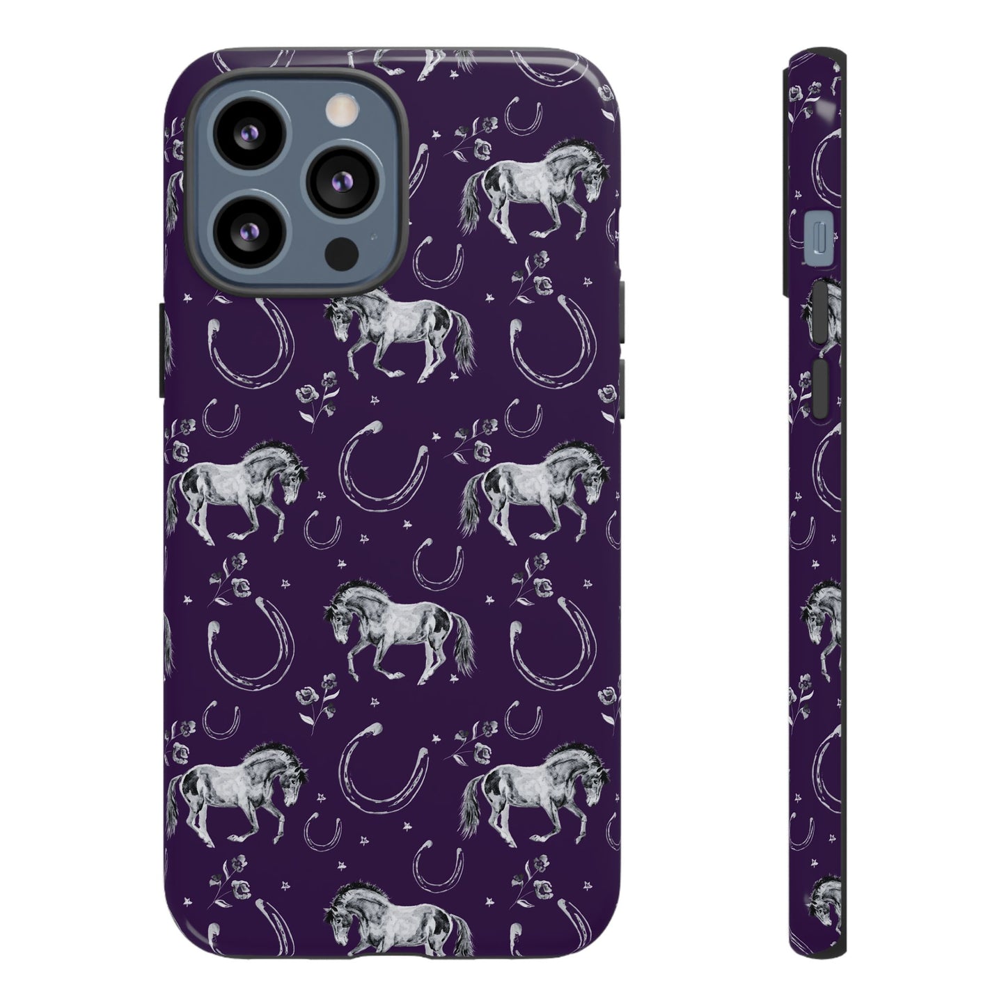 Lucky Mustang in Dark Purple Tough Phone Case