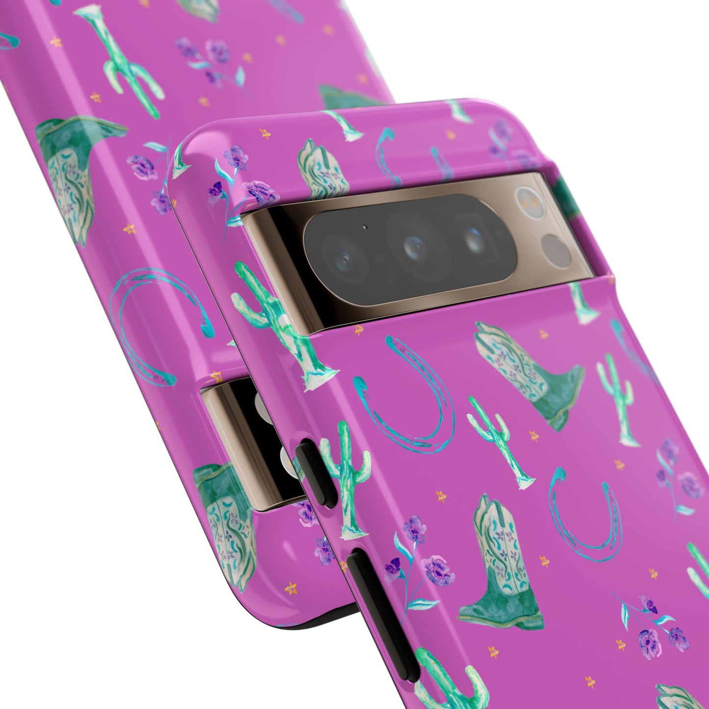 Lucky Boots in Pink Tough Phone Case