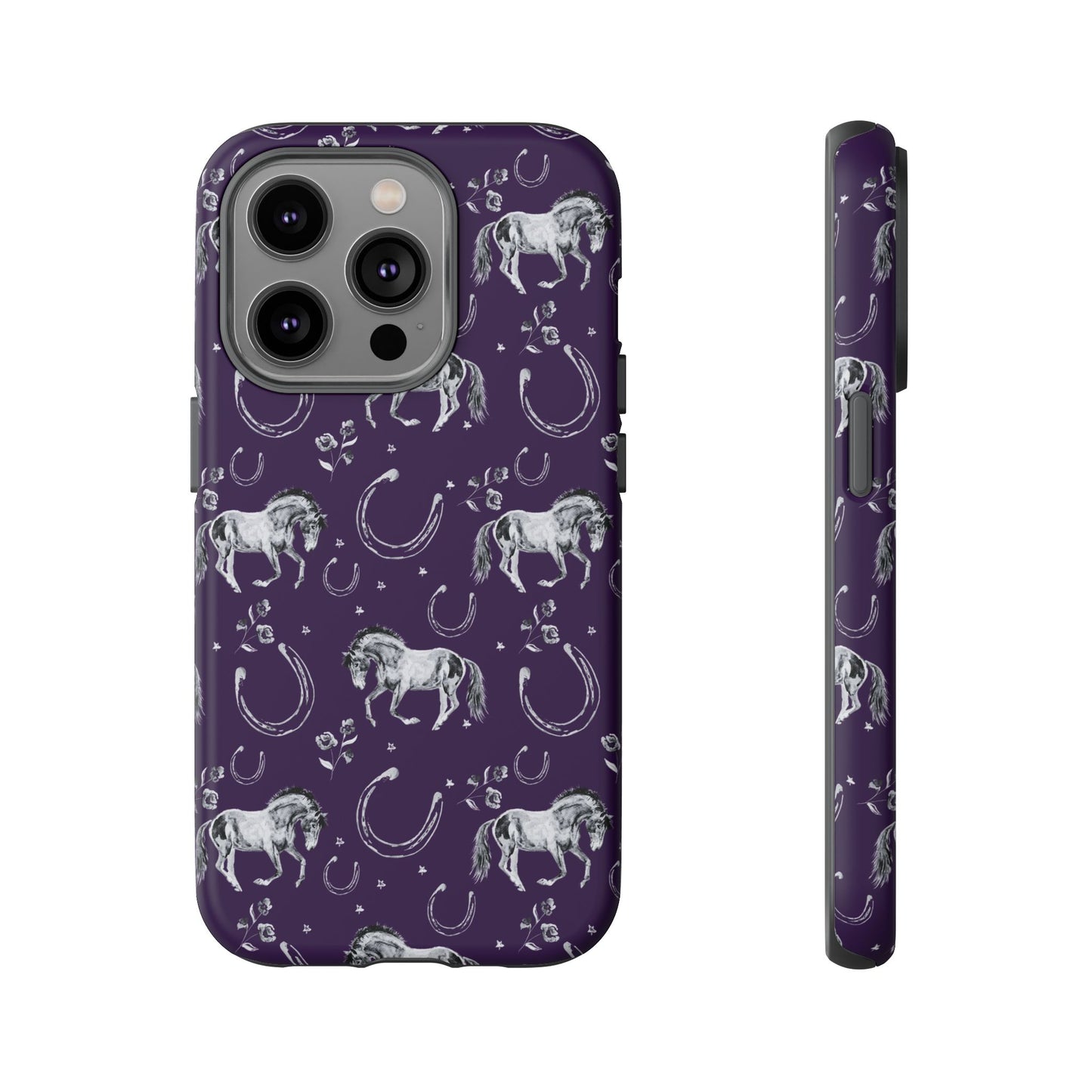 Lucky Mustang in Dark Purple Tough Phone Case