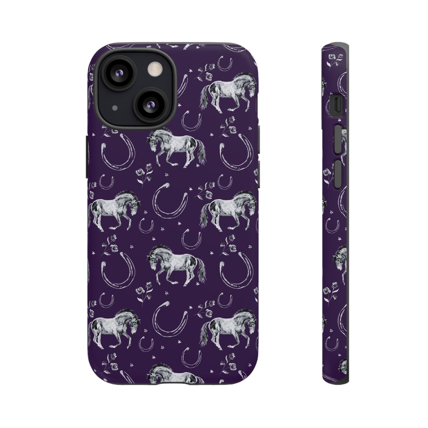 Lucky Mustang in Dark Purple Tough Phone Case