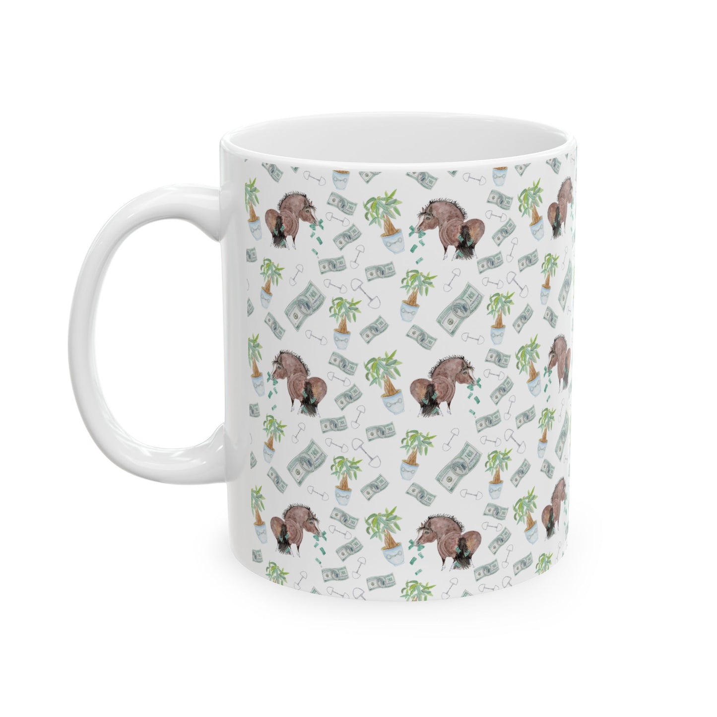 Mug - Adorable Little Money Bags Pony Print