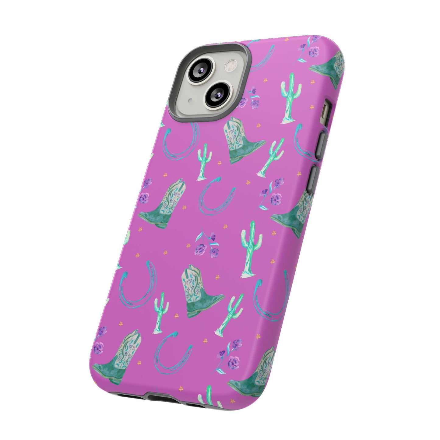 Lucky Boots in Pink Tough Phone Case