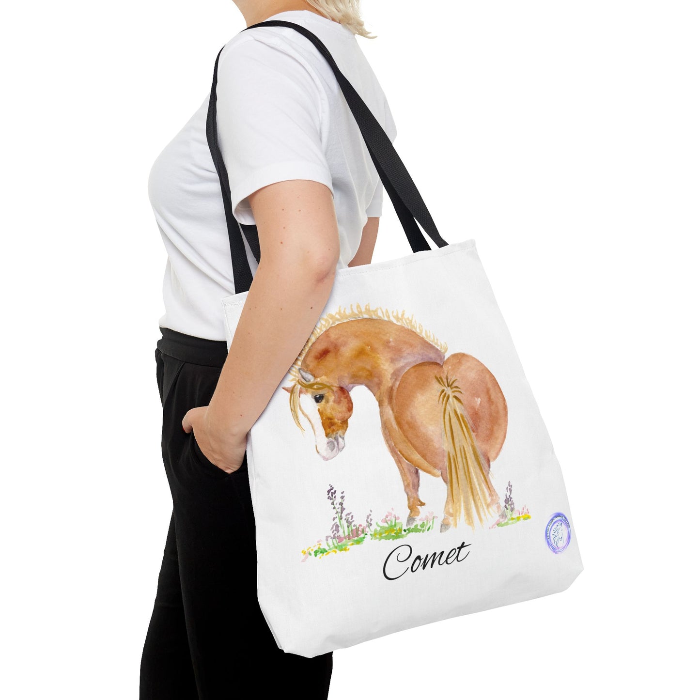 Adorable little Comet Tote Bag - Whimsical Equestrian Design