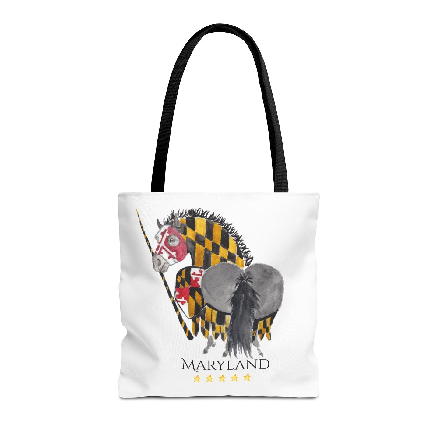 Adorable little Maryland 5 star Tote Bag - Whimsical Equestrian Design