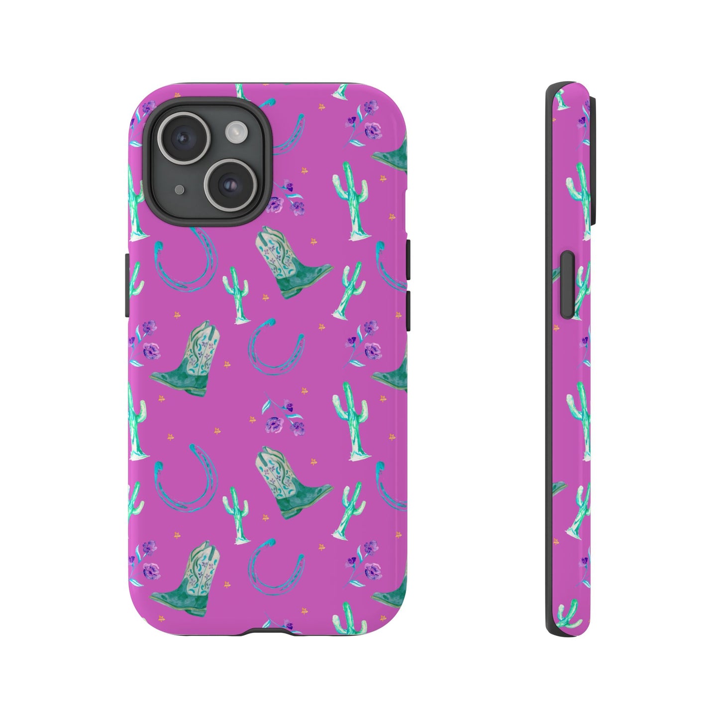 Lucky Boots in Pink Tough Phone Case