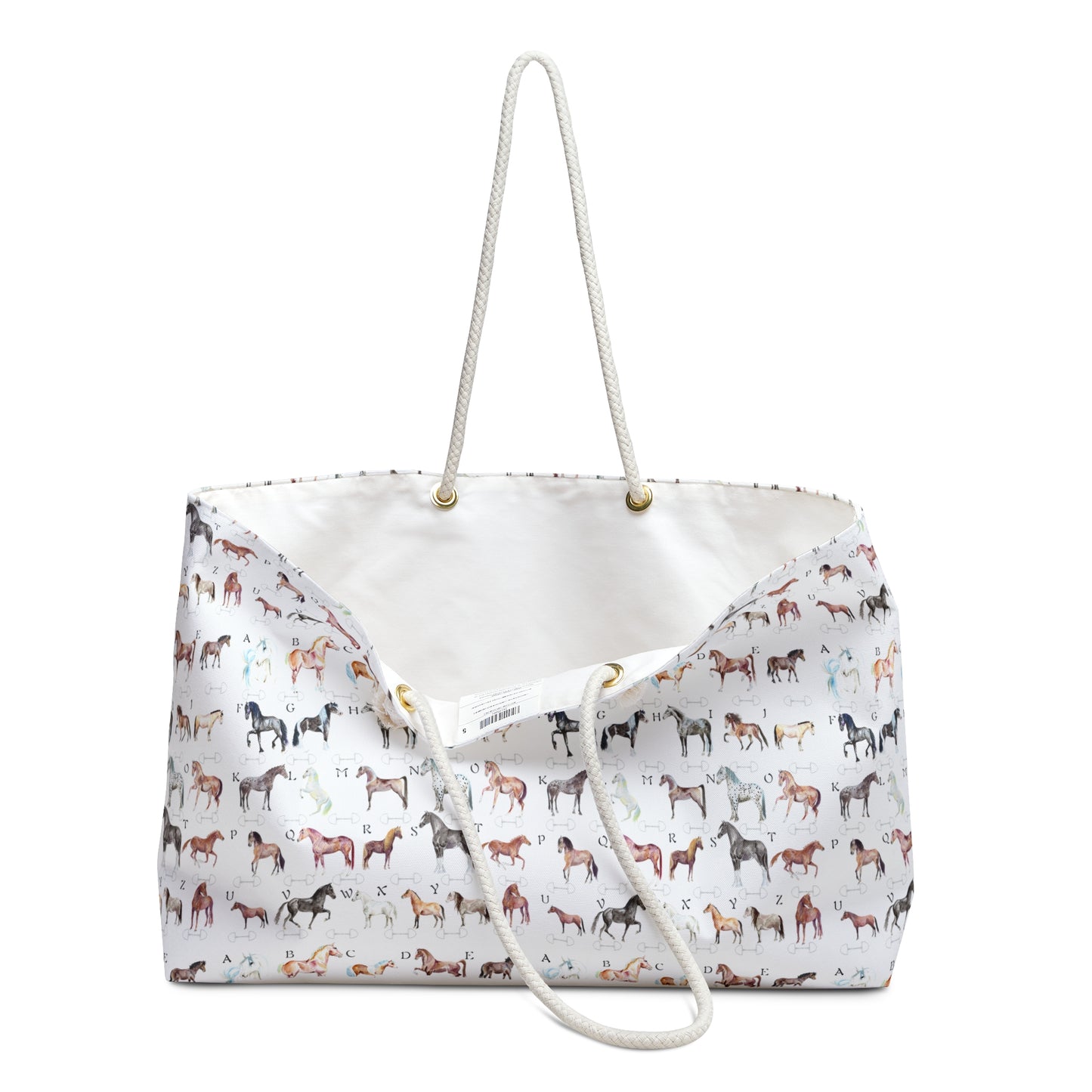 ABC Horse Breeds Weekender Bag