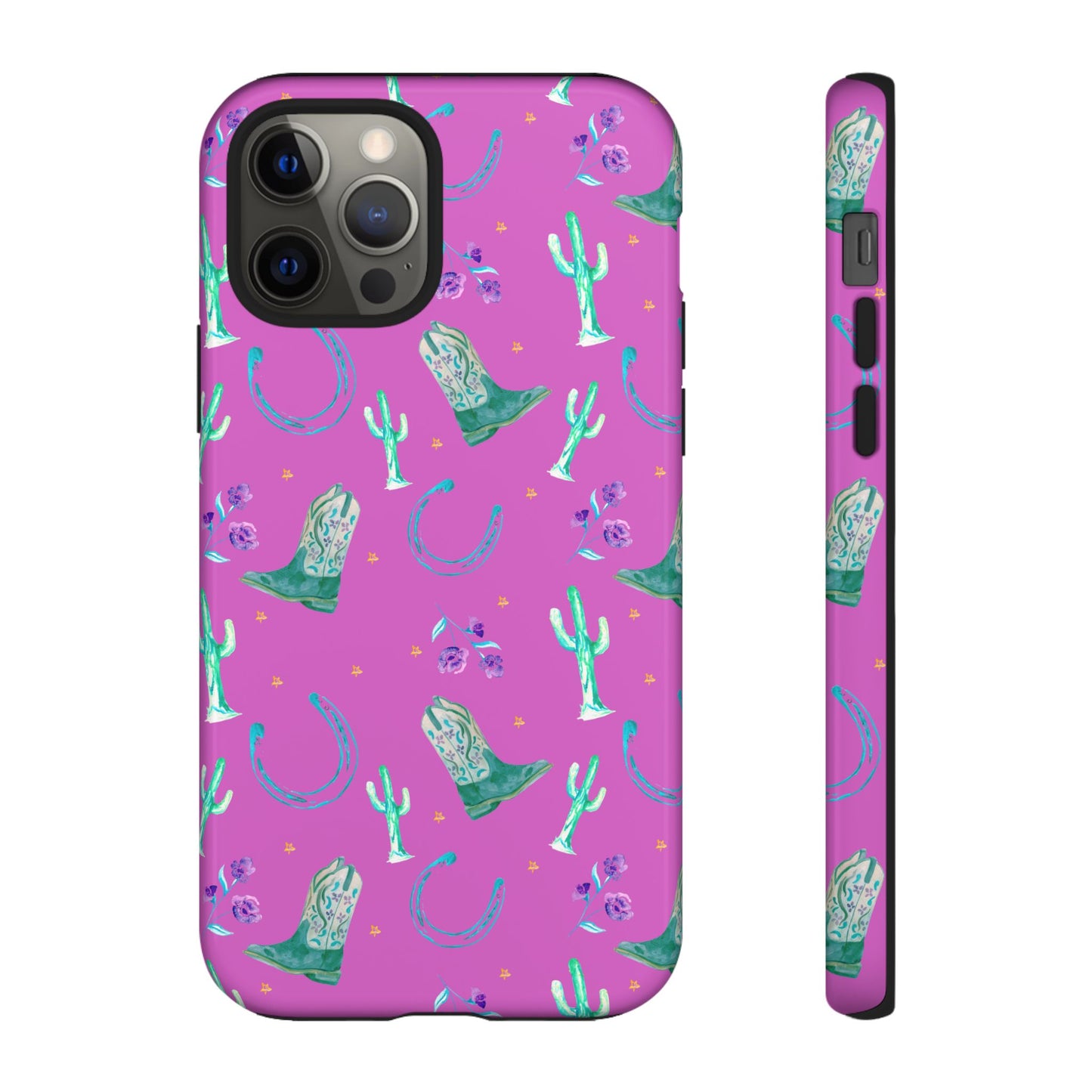 Lucky Boots in Pink Tough Phone Case