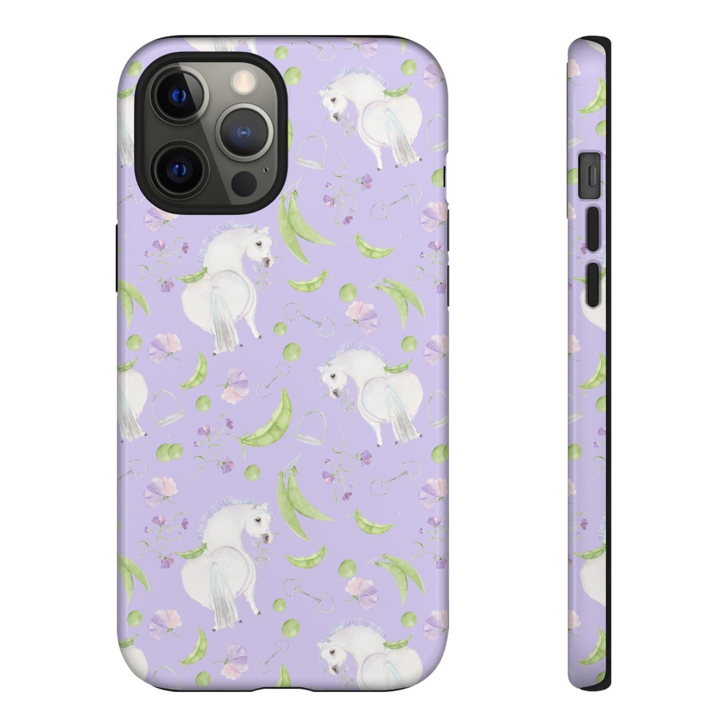 Adorable Pea Pod Lavendar   Tough Phone Cases