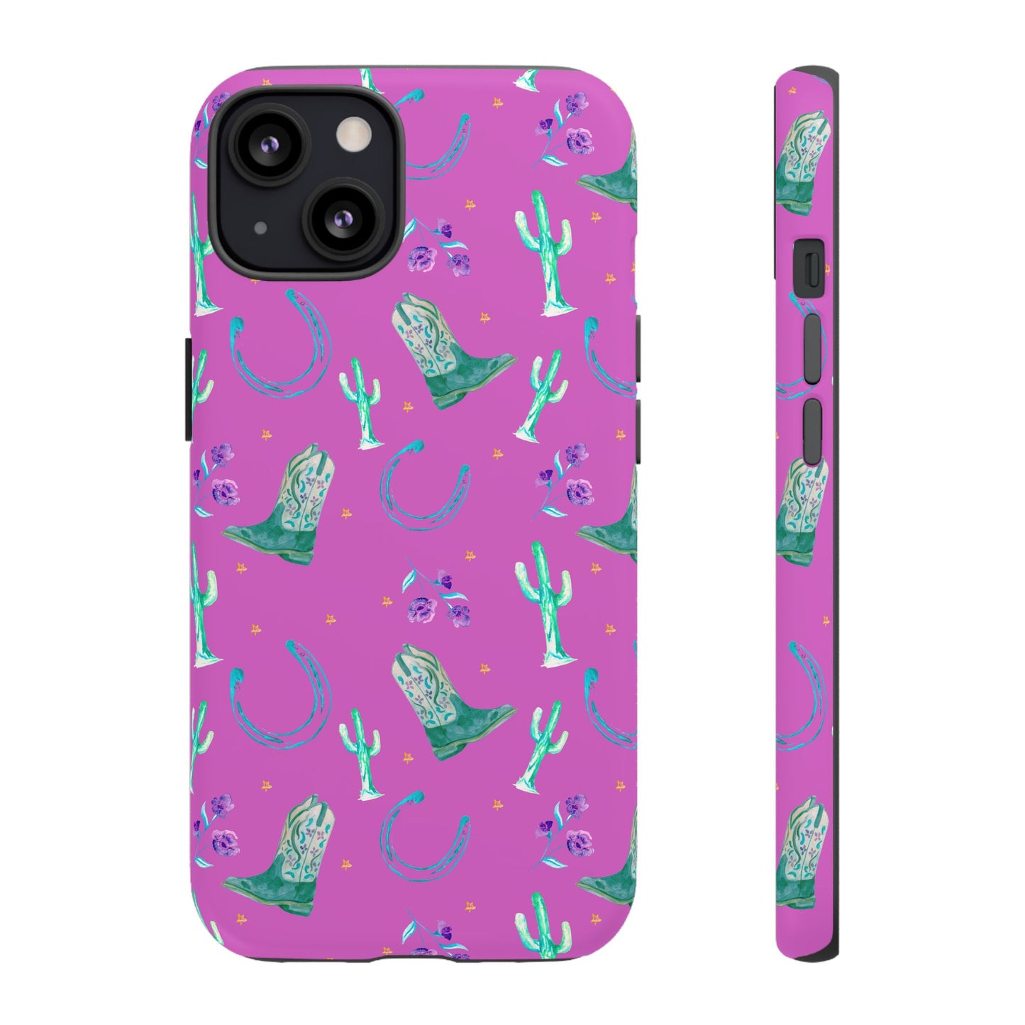 Lucky Boots in Pink Tough Phone Case