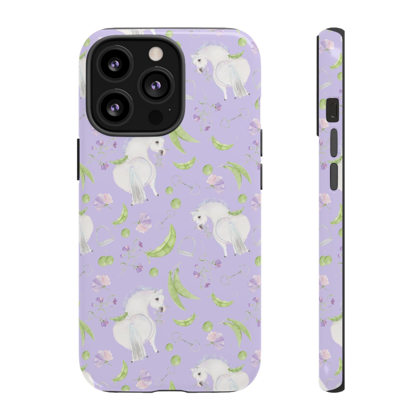 Adorable Pea Pod Lavendar   Tough Phone Cases