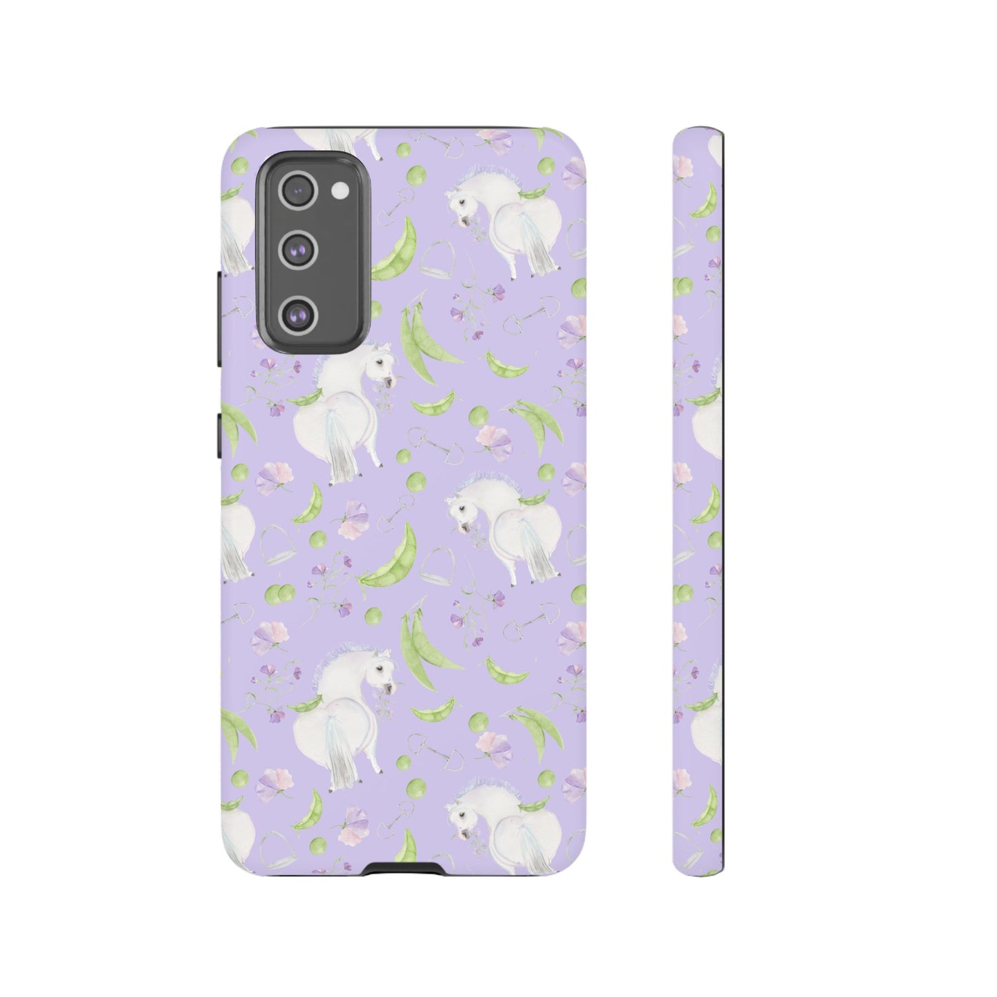 Adorable Pea Pod Lavendar   Tough Phone Cases