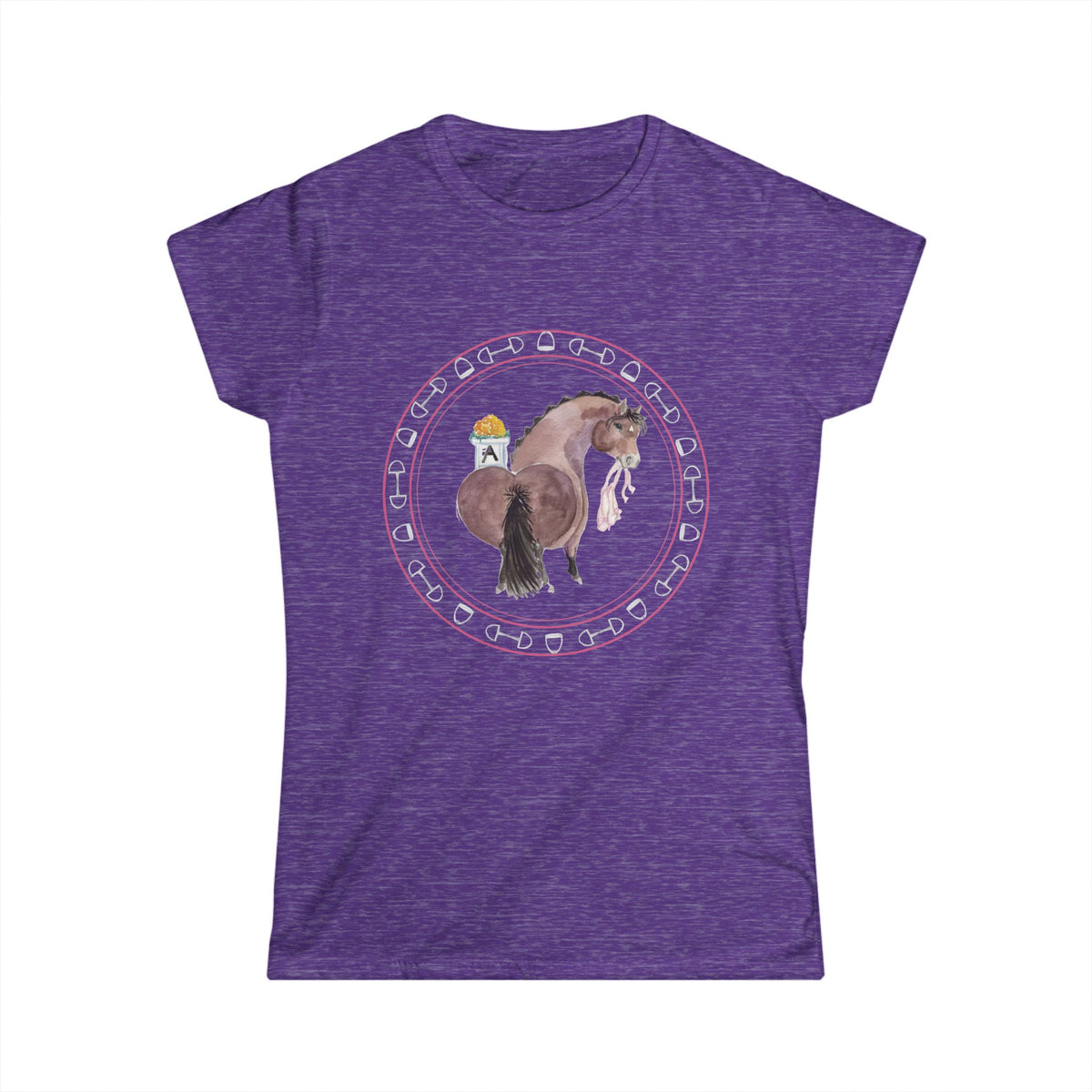Women's Softstyle Tee-  Adorable Dressage