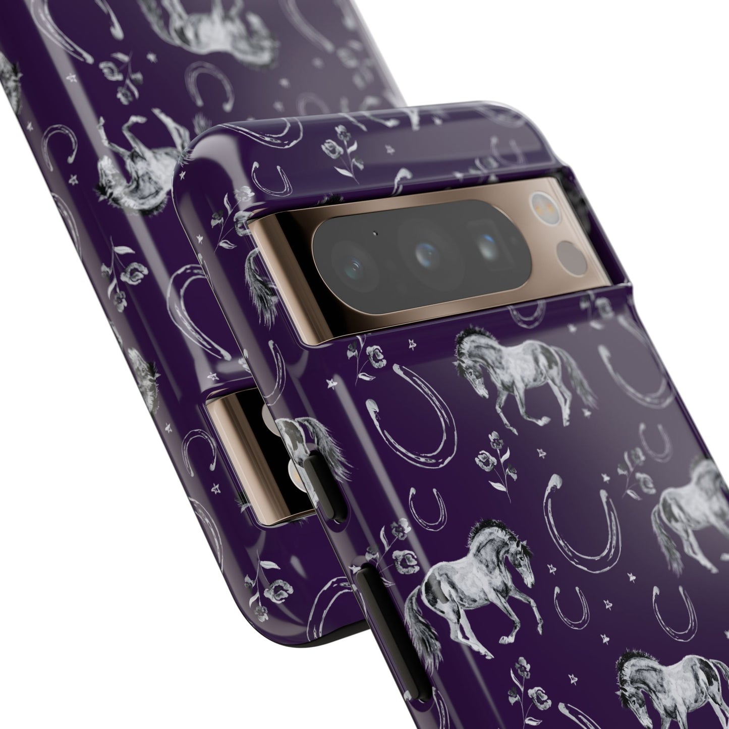 Lucky Mustang in Dark Purple Tough Phone Case