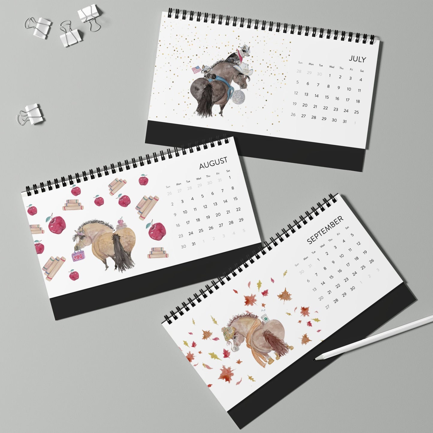 2026  Desktop Calendar — "Have an Adorable Year" Monthly Grid Calendar