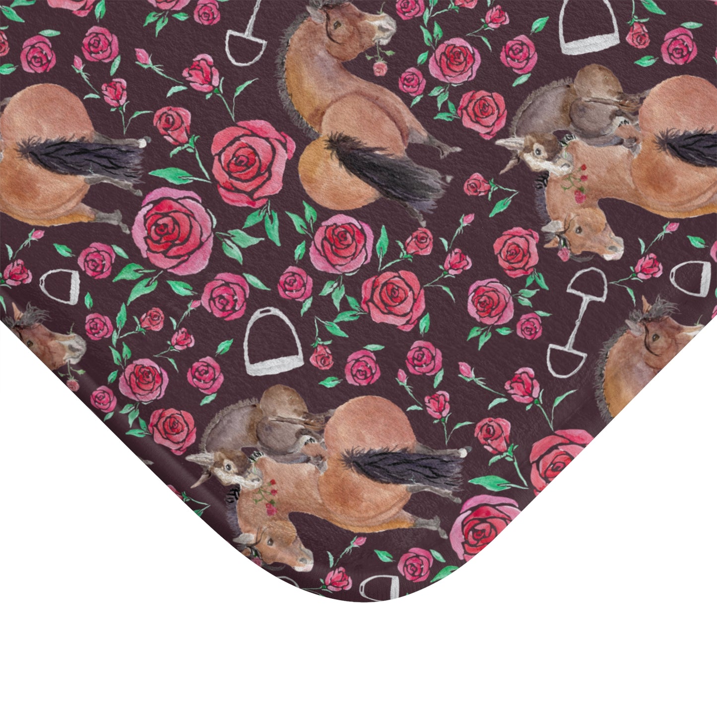 ]Adorable Ponies Rose and Rico Bath Mat