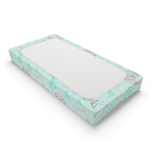 Adorable Clover Baby Changing Pad Cover — Mint CloverNursery