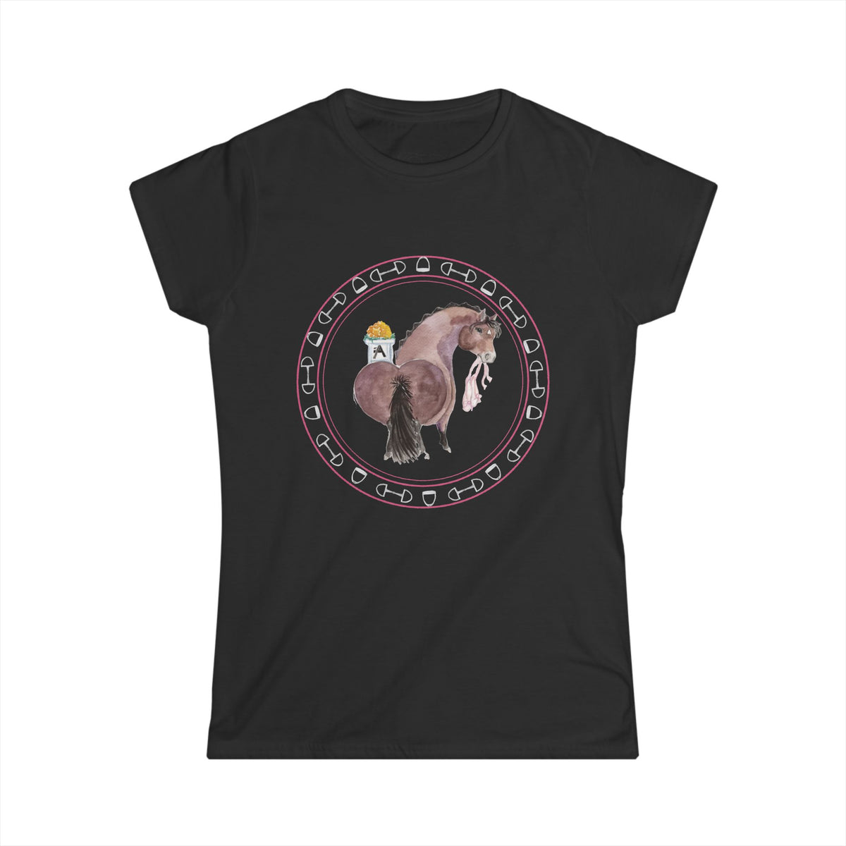 Women's Softstyle Tee-  Adorable Dressage